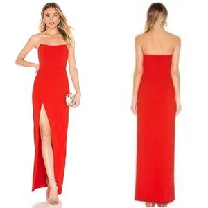 Lovers + Friends Red Strapless Dress